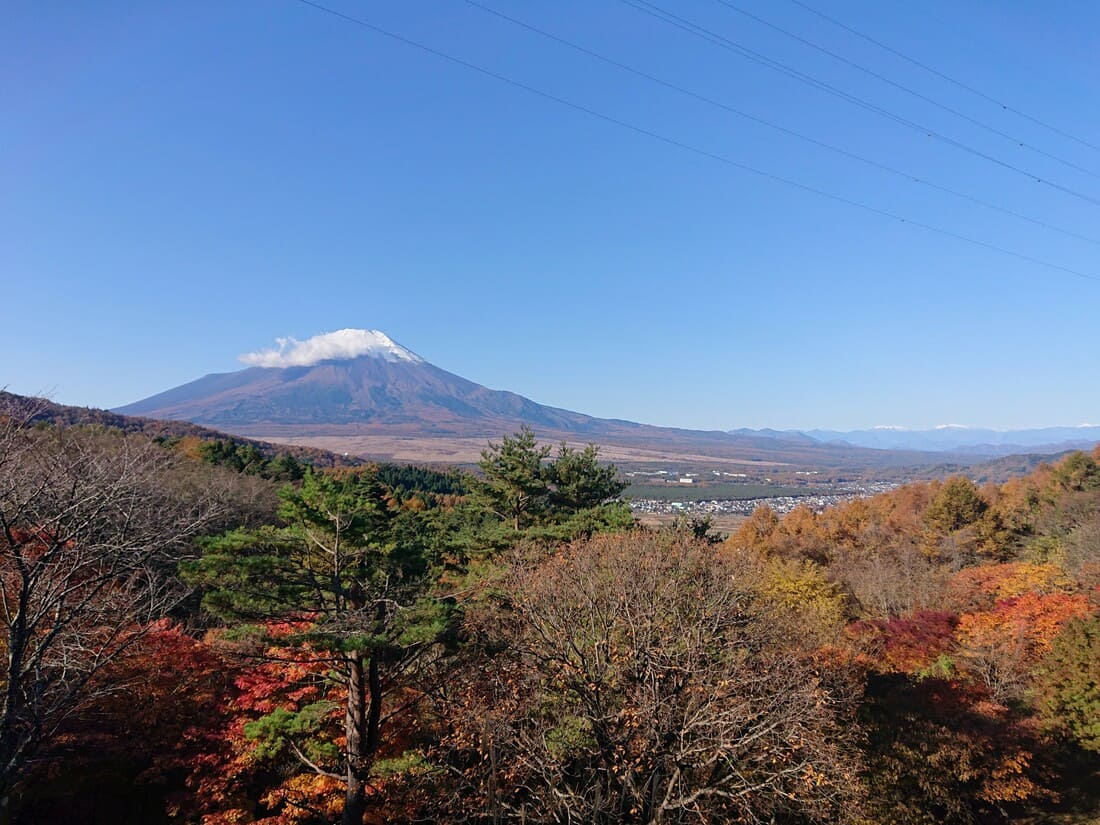 展望エリアから見える富士山