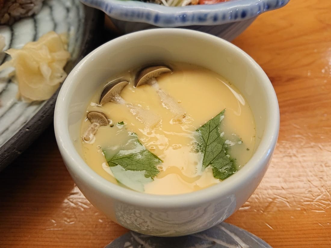 鶴山寿司の茶碗蒸し